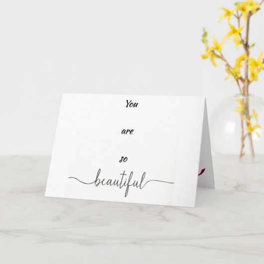 JE BENT ZO *MOOI* & *GELUKKIGE TROUWDAG" KAART (Gele Bloem)