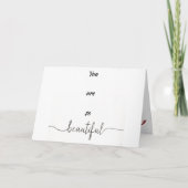 JE BENT ZO *MOOI* & *GELUKKIGE TROUWDAG" KAART (Voorkant)