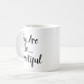 Je bent zo mooi koffiemok (Voorkant links)