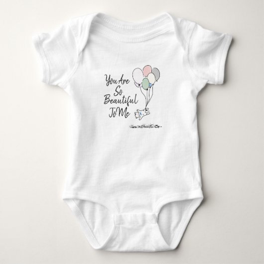 Je bent zo mooi voor mij Baby Bodysuit (Voorkant)