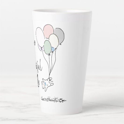 Je bent zo mooi voor mij. latte mok (Voorkant)