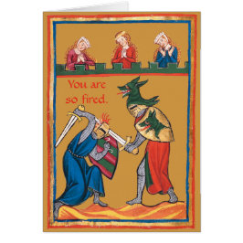 Je bent zo ontslagen. !