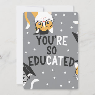 Je bent zo ontwikkeld Grappige kat diploma-uitreik Kaart