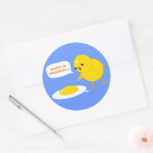 Je bent zo onvolwassen... ronde sticker (Envelop)