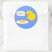 Je bent zo onvolwassen... ronde sticker (Tas)