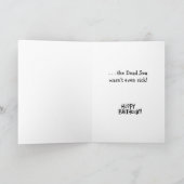 Je bent zo oud... Birthday Wenskaart Kaart (Binnen)