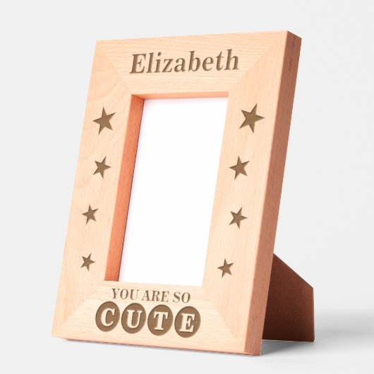 Je bent zo schattig aangepaste naam sterren gegraveerde lijstjes (Links)
