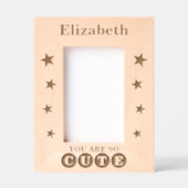 Je bent zo schattig aangepaste naam sterren gegraveerde lijstjes (Voorkant)