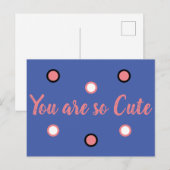 Je bent zo schattig briefkaart (Voorkant / Achterkant)