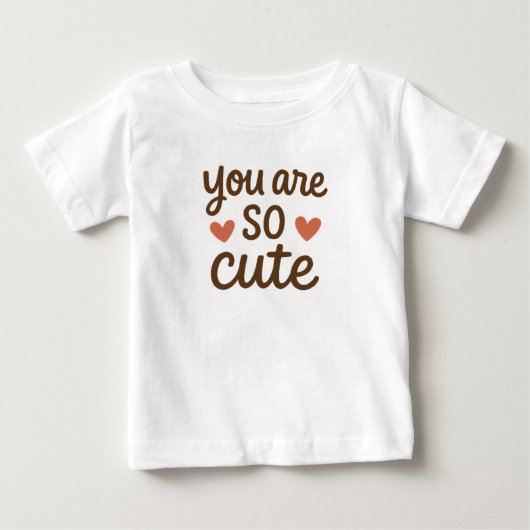 Je Bent Zo Schattig Schattig Citaat Ontwerp (Voorkant)