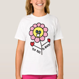 Je bent zo schattig Schattig Kind Vloertekening T-shirt