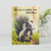 Je bent zo schattig stinkend - afbeelding van een feestdagenkaart (Staand voorkant)