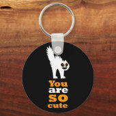 Je bent zo schattige, vruchtbare kat sleutelhanger (Voorkant)