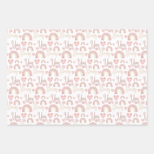 Je bent zo sterk dat je papier inpakt inpakpapier vel (Voorkant)