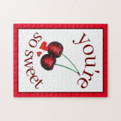 Je bent zo zoete ripe Red Cherry Cherry Fruit Legpuzzel (Horizontaal)