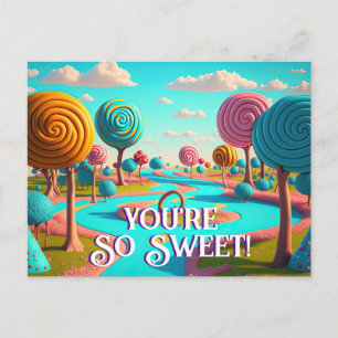 Je Bent Zo Zoete Snoepgoed Laan Lollypop Gomdrop B Briefkaart