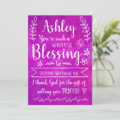 Je bent zo'n fantastische zegen, compleet EDITABLE Kaart (Staand voorkant)
