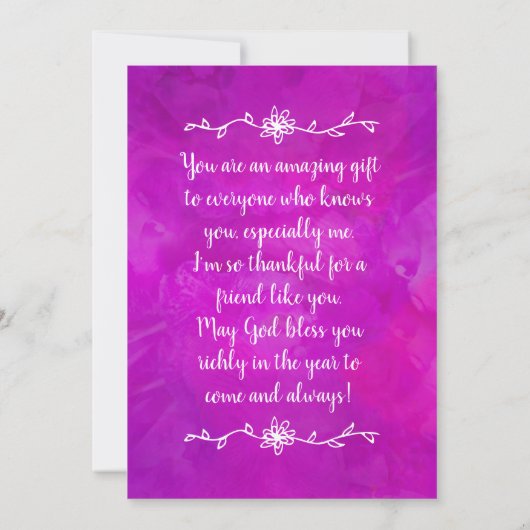 Je bent zo'n fantastische zegen, compleet EDITABLE Kaart (Achterkant)