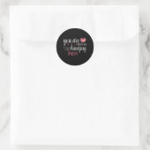 Je bent zo'n geweldige moeder ronde sticker (Tas)