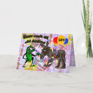 Je bent zo'n oude ezel - Happy Birthday Kaart