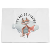 Je bent zo'n sterke fox cadeau. groot cadeauzakje (Voorkant)