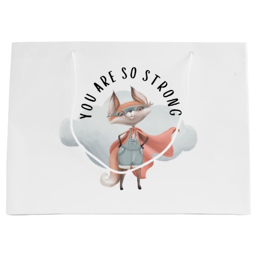 Je bent zo'n sterke fox cadeau. groot cadeauzakje (Voorkant)