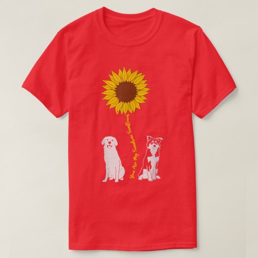 Je bent zonnebloemen, mijn zonneschijnreders van d t-shirt (Design voorkant)