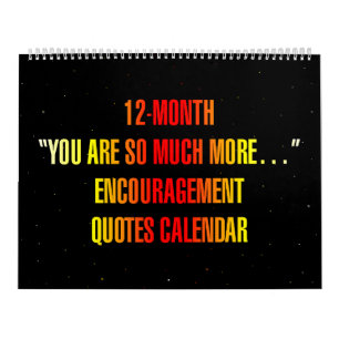 "Je bent zoveel meer..." Aanmoedigingscitaten Kalender