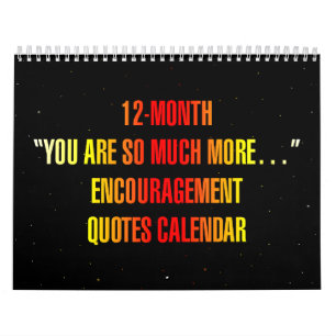 "Je bent zoveel meer..." Aanmoedigingscitaten Kalender