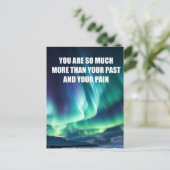 Je bent zoveel meer dan je verleden feestdagenkaart (Staand voorkant)