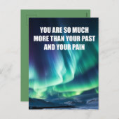 Je bent zoveel meer dan je verleden feestdagenkaart (Voorkant / Achterkant)