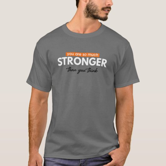 "Je bent zoveel sterker" T-shirt (Voorkant)