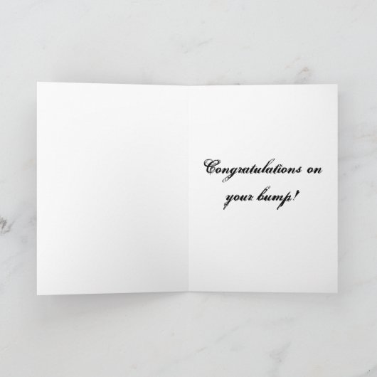 Je bent zwanger. Kaart (Binnen)