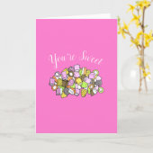 JE BENT ZWET Dolly Menging British Confection Kaart (Gele Bloem)