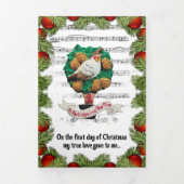 Je bericht 12 Days of Christmas Tri-Fold Holiday Drieluik Wenskaart (Cover)