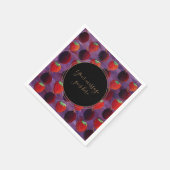 Je bericht Aardbeien en Pruimen Rode Vruchten Servet (Hoek)