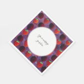 Je bericht Aardbeien en Pruimen Rode Vruchten Servet (Hoek)