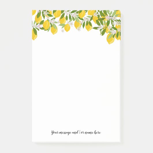 Je bericht citroen groen post-it® notes (Voorkant)