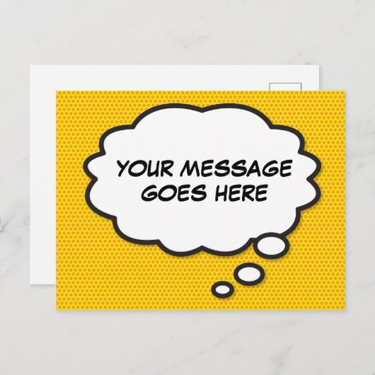 Je bericht denkt dat je een verbluffend boek kunt  aankondigingskaart (Voorkant / Achterkant)