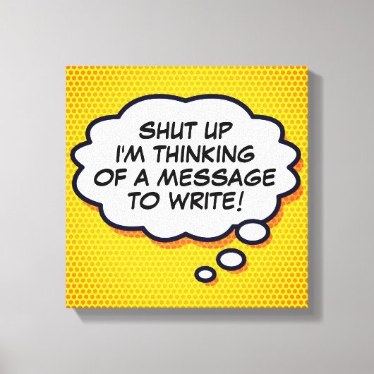 Je bericht denkt dat je een verbluffend boek kunt canvas afdruk (Voorkant)