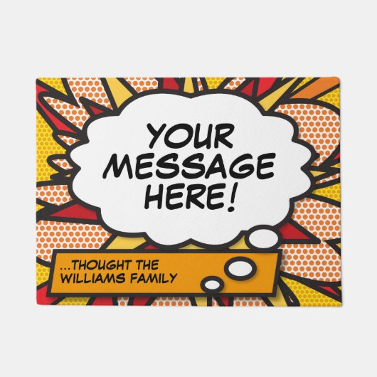 Je bericht denkt dat je een verbluffend boek kunt  deurmat (Voorkant)