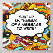 Je bericht denkt dat je een verbluffend boek kunt poster (Voorkant)