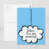 Je bericht Droomwolk aan een touwtje Briefkaart (Voorkant / Achterkant)