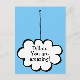 Je bericht Droomwolk aan een touwtje Briefkaart