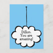 Je bericht Droomwolk aan een touwtje Briefkaart (Voorkant)