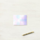 Je bericht Eenvoudig Modern Iridiscrerend Post-it® Notes (Op bureau)