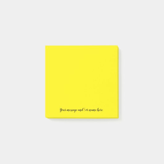 Je bericht fel helder geel post-it® notes (Voorkant)