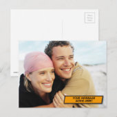 Je bericht Foto Pret Retro Strip Pop Art Briefkaart (Voorkant / Achterkant)