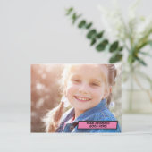 Je bericht Foto Pret Retro Stripboek Pop Art Briefkaart (Staand voorkant)