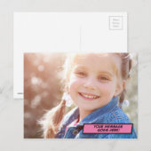 Je bericht Foto Pret Retro Stripboek Pop Art Briefkaart (Voorkant / Achterkant)